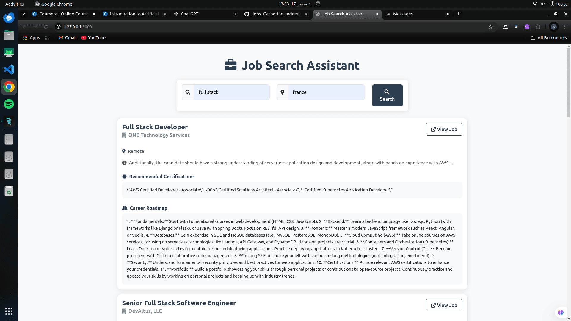 Job search engine